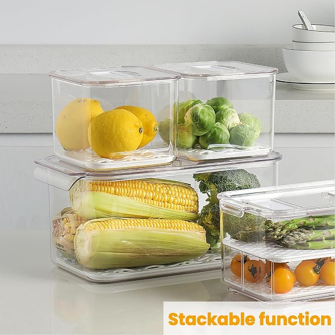 vacane Fresh Produce Saver for Refrigerator, Salad Vegetable Storage Organizers - Image 5