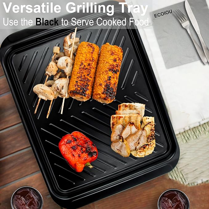 Large Grilling Prep and Serve Trays, 17.3" x 13" BBQ Platters - Image 6