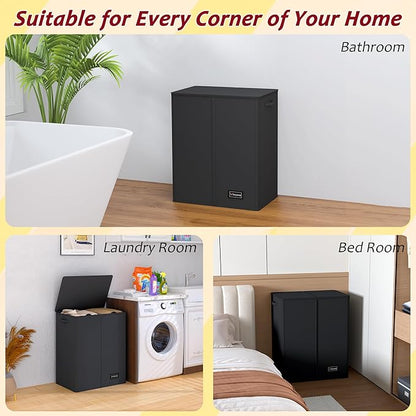 150L Laundry Hamper 2 Section, Large Laundry Hamper - Image 7