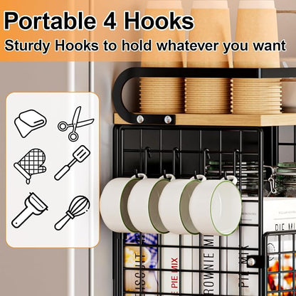 Magnetic Shelf for Fridge, Kitchen Storage Basket for Onion, Fruit and - Image 4