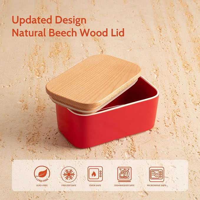 Sweese Large Butter Dish with Lid - Image 4