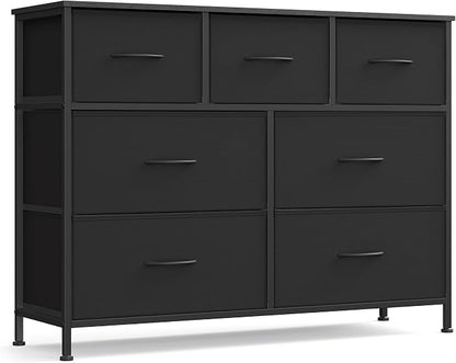 SONGMICS Dresser for Bedroom, Chest of Drawers, TV Stand, 7 Non-Woven Fabric by SONGMICSbySONGMICSHOME