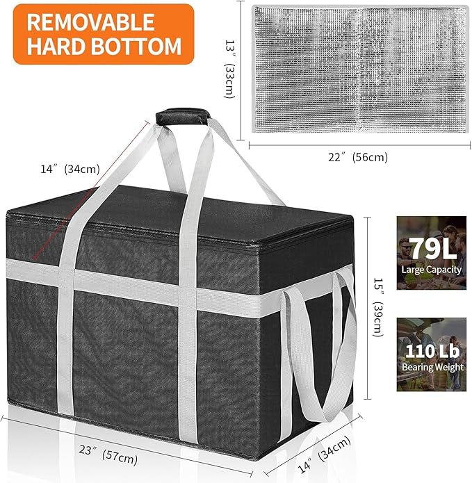 XXXL 2 Pack Insulated Food Delivery Bag - Image 2