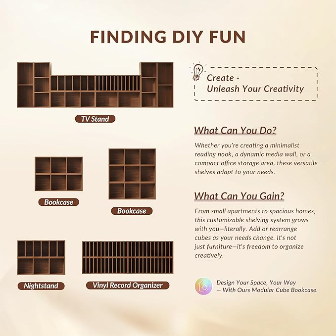 IOTXY DIY Modular Cube Bookcase - Image 8