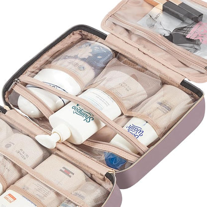 NISHEL Travel Toiletry Bag for women, Portable Hanging Organizer for Full-Sized - Image 6