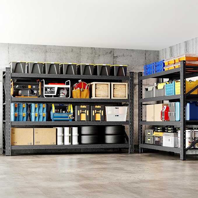 71" W Storage Shelves 5000lbs Garage Metal Shelving Heavy Duty Garage Shelves - Image 6