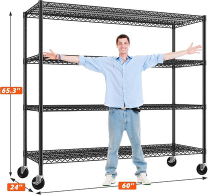 REIBII 60" W Storage Shelves 2878LBS Metal Shelving Unit - Image 3