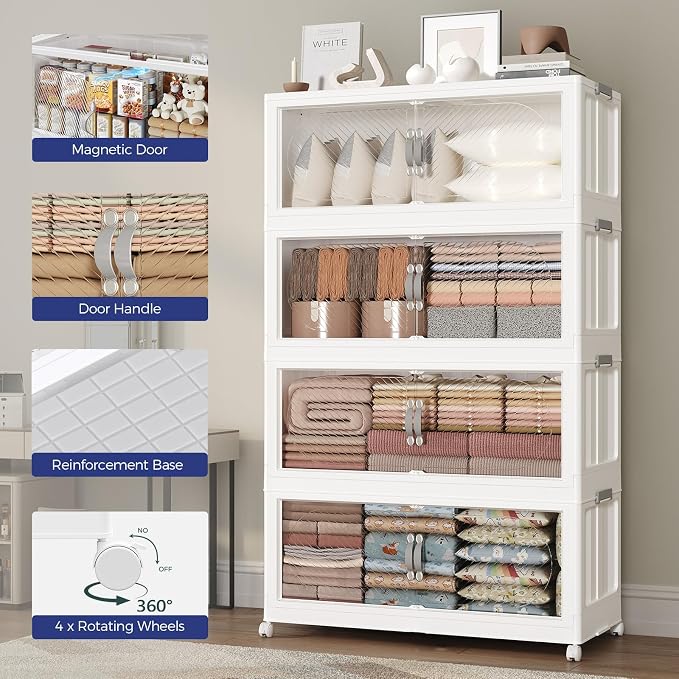 360QT Extra Large Stackable Storage Bins - Image 7