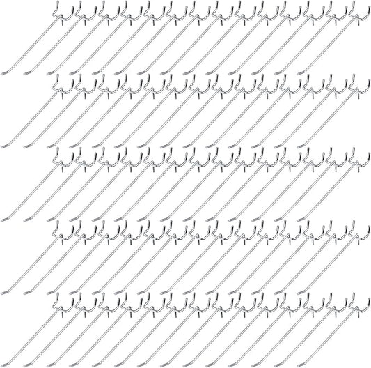 Funrous 100 Pack Peg Board Hooks Stainless Steel Pegboard Hooks Shelving by Funrous