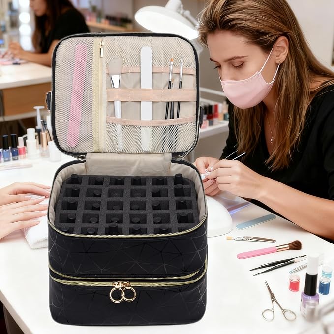 3 Layers Nail Polish Organizer Bag - Image 2