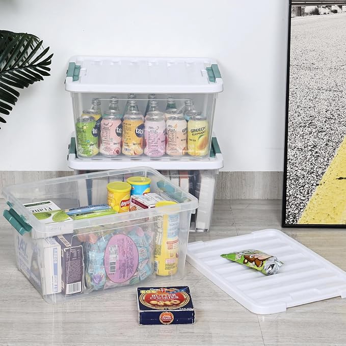 6 Pack 35 Quarts Large Storage Bin - Image 2