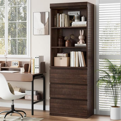 GarveeHome 70" Tall Bookcase - Image 7