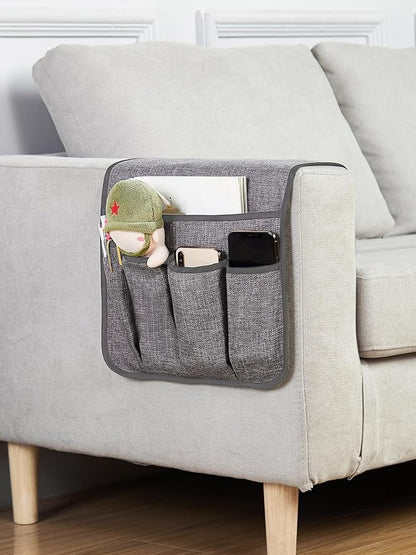 FLYILY Sofa Armrest Organizer Non-Slip Arm Chair Hanging Caddy Remote Control - Image 2