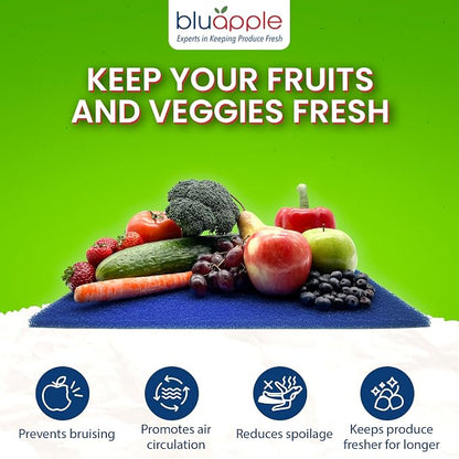 Bluapple FreshMats, Refrigerator Bin Liner, Fridge Drawer Mats, Crisper Life - Image 2
