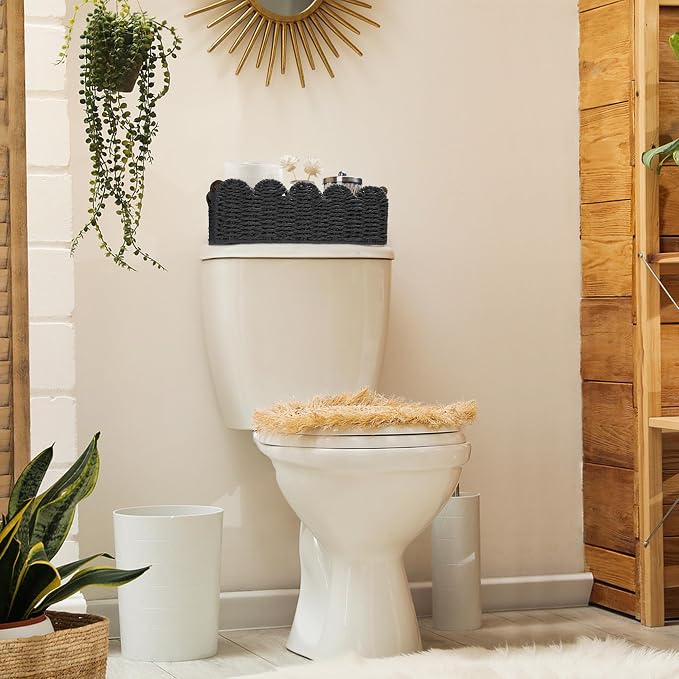 Storage Basket Wicker Baskets for Organizing Toilet Paper Storage Basket for - Image 3