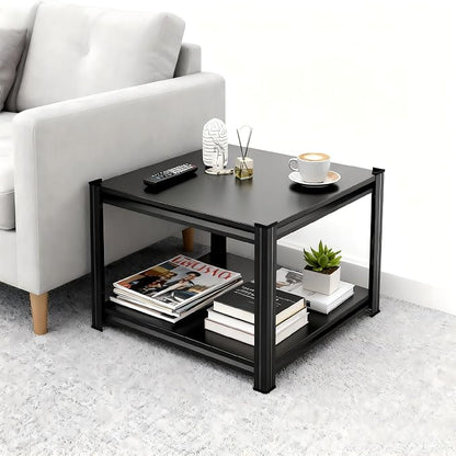 2-Tier End Table, Sofa Side Table by HYMNXEMO