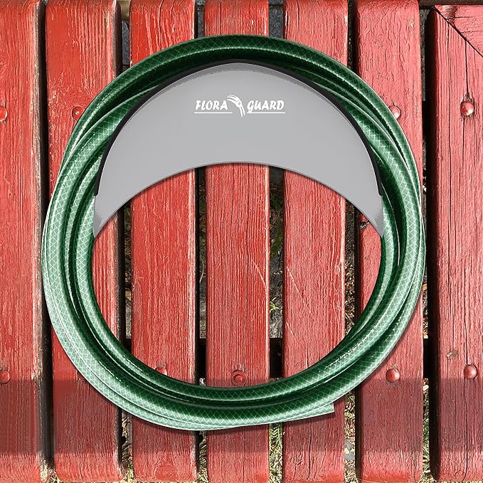 FLORA GUARD Garden Hose Holder, Heavy-Duty Metal Hose Hanger, Holds Up to 125 ft - Image 4