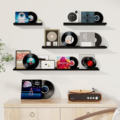 Fun Memories Picture Ledge Shelf, 16 Inch Long Floating Shelves Set of 6 - Image 2