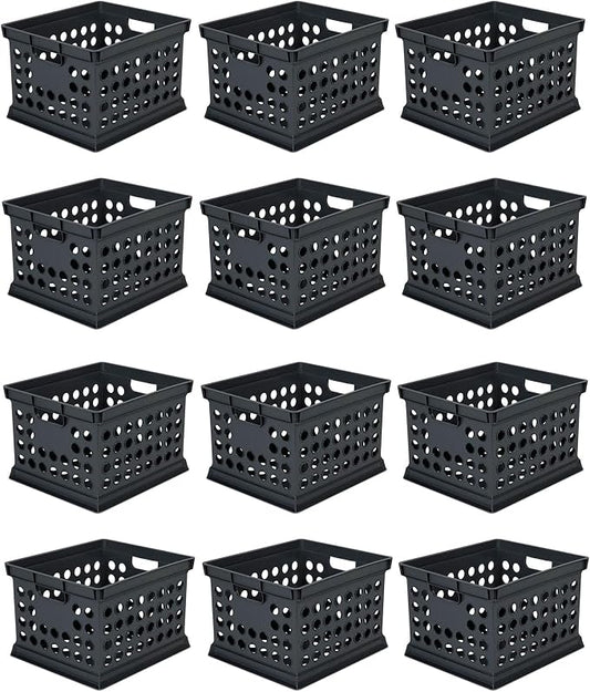 Sterilite Stackable Plastic Storage Crate Bin Organizer File Box by Sterilite