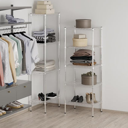 18" Deep x 24" Wide x 64" Height Wire Shelving Kit | 5-Tier | NSF Commercial - Image 7