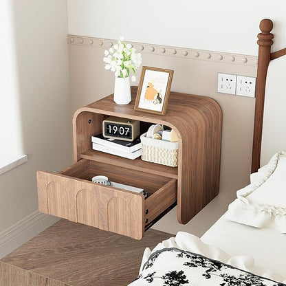 Floating Nightstand Set of 2, Small Night Stand - Image 6