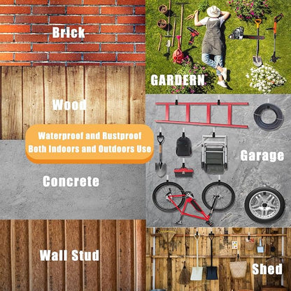 Heavy Duty Utility Hooks for Wall Mount, Garage Wall Hooks, Chainsaw & Leaf - Image 7