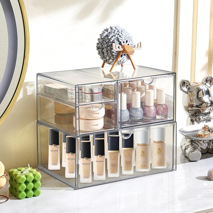 Prsildan Acrylic Drawer Makeup Organizer - Image 2