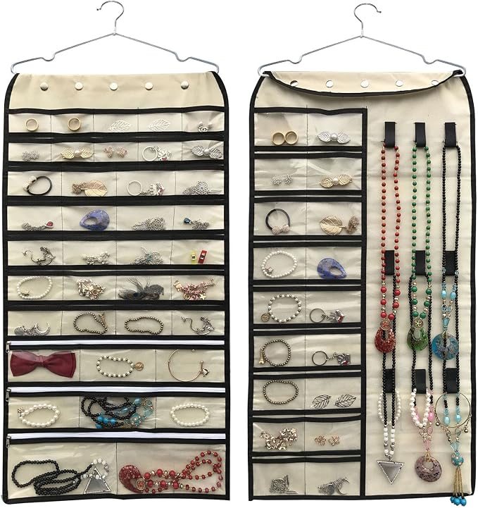 BB Brotrade Hanging Jewelry Organizer, Accessories Organizer, 56 Pocket by BB+Brotrade