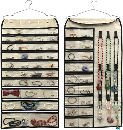 BB Brotrade Hanging Jewelry Organizer, Accessories Organizer, 56 Pocket by BB+Brotrade