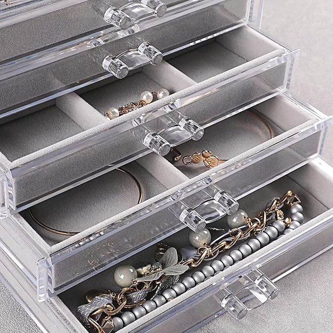Space Saving Acrylic Cosmetic Storage Drawers Multi Drawers Acrylic Organizer - Image 4