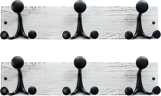 SKOLOO 17-Inch Wood Coat Rack Wall Mount by SKOLOO