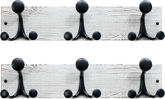 SKOLOO 17-Inch Wood Coat Rack Wall Mount by SKOLOO