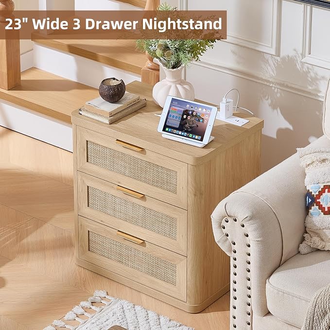 LEYAOYAO Rattan Night Stand Set of 2 - Image 7