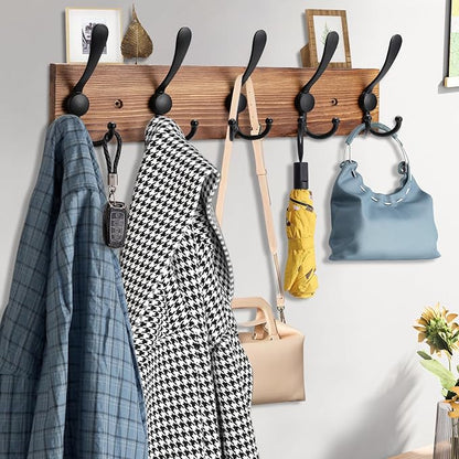 Coat Rack Wall Mount Wooden Hat Rack - Image 3