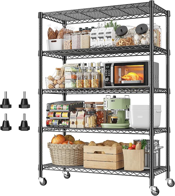 REIBII 73''H Storage Shelves 1660LBS Wire Shelving Unit by REIBII