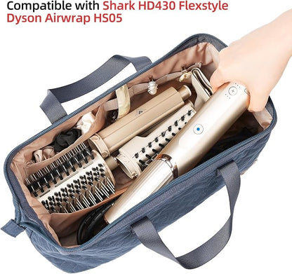 NISHEL Hair Tools Travel Carrying Bag, Portable Hair Air Wrap Dryer Case - Image 2