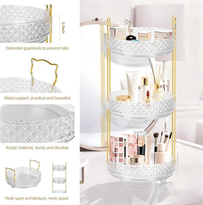 360 Rotating Rotating Makeup Organizer - Image 3