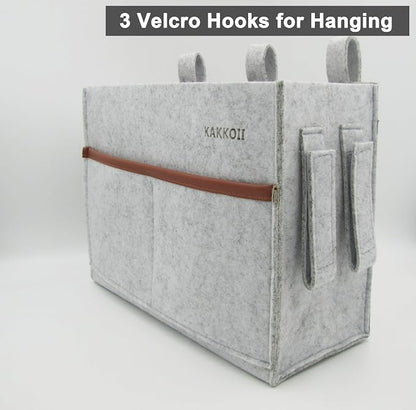 Bedside Caddy, Felt Bedside Storage Organizer, Hanging Storage Bag, Chair - Image 4