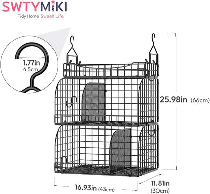 SWTYMIKI Hanging Closet Organizer Storage - Image 3