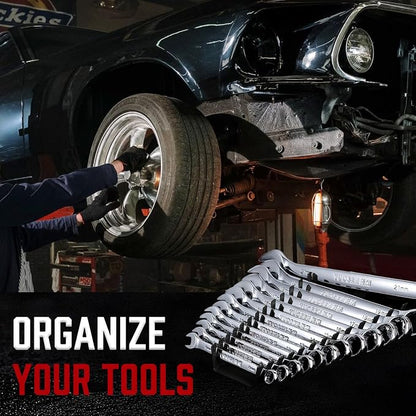 ALOANES 26-Slot Metal Wrench Organizer, Heavy Duty Wrench Organizer Tray - Image 7