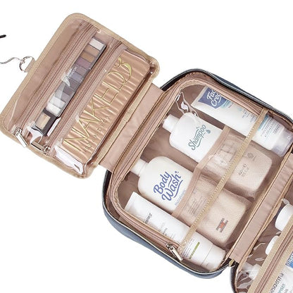 NISHEL Travel Toiletry Bag for women, Portable Hanging Organizer for Full-Sized - Image 4