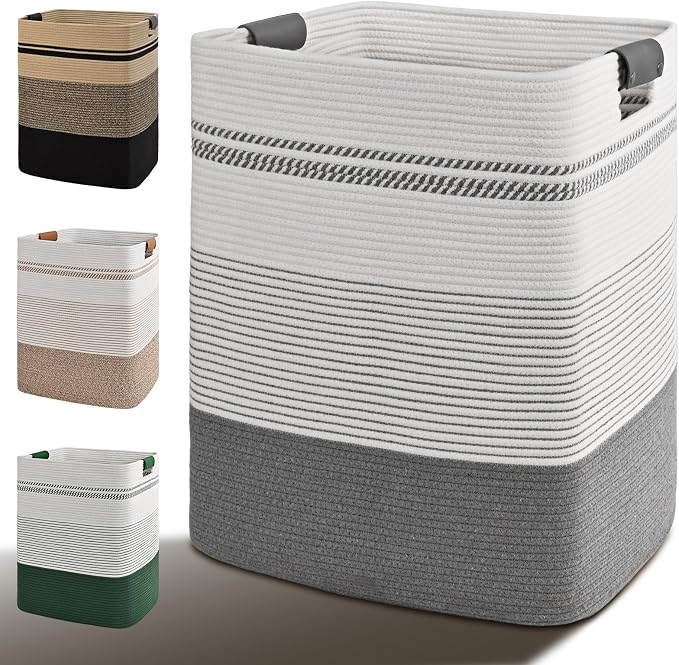 Laundry Hamper, 95L Tall Laundry Basket by Degeyoyo