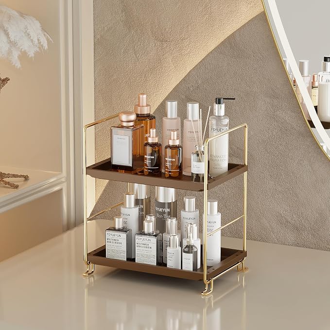 FSyueyun 2-Tier Bathroom Countertop Organizer, Bathroom Organizers and Storage - Image 4