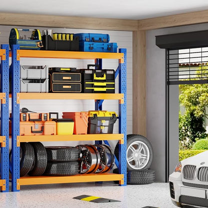 5000LBS Heavy Duty Garage Shelving 59" W Garage Storage Shelves 4-Tier Metal - Image 2