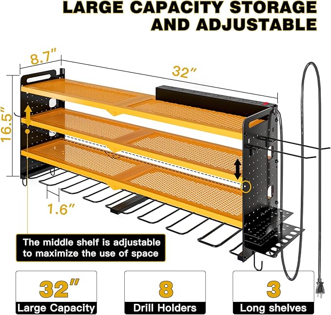 Power Tool Organizer Wall Mount - Image 3