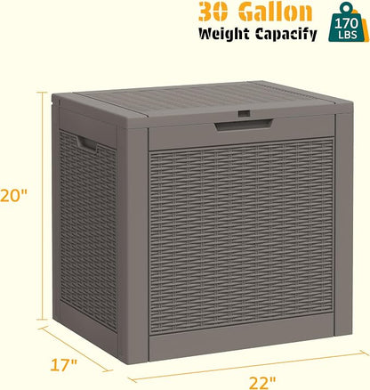 NUNU LAB 30 Gallon Outdoor Storage Box Waterproof, Outside Package Delivery - Image 3