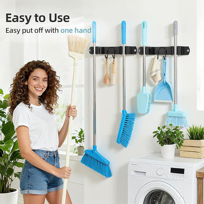 Broom Holder Wall Mount, Broom Hanger - Image 5