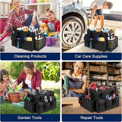 Cleaning Caddy Bag, Large Cleaning Supplies Organizer - Image 6