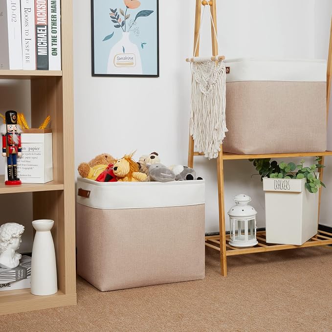 HNZIGE Large Fabric Storage Basket - Image 4