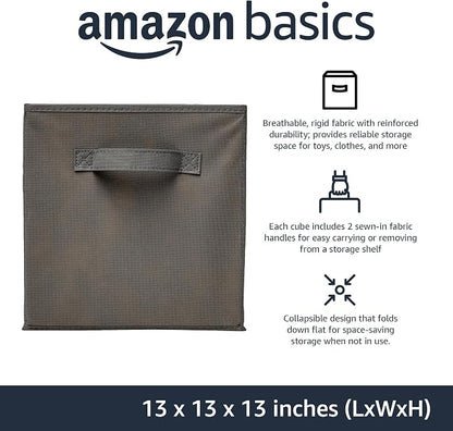 Amazon Basics Collapsible Fabric Storage Cube Bins Organizer - Image 2